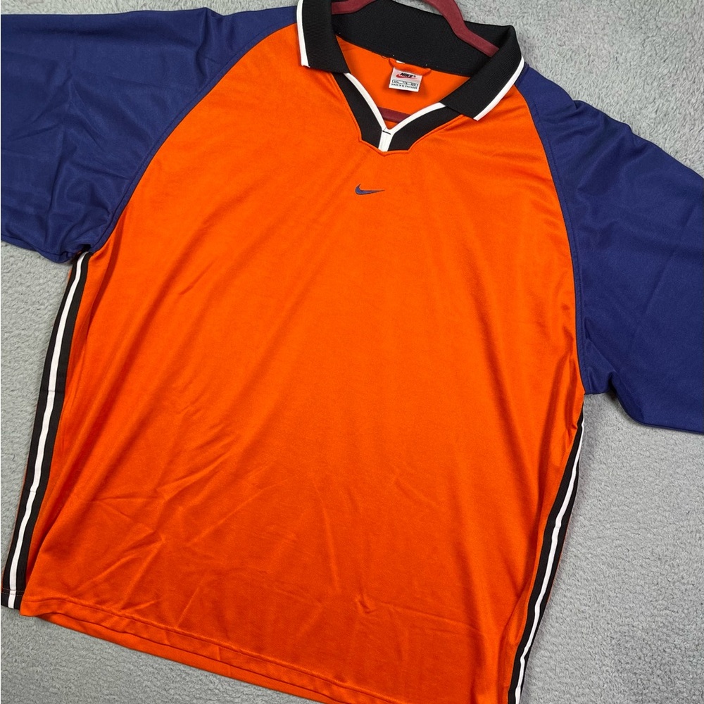 Vintage 90s Nike center swoosh polo jersey shirt